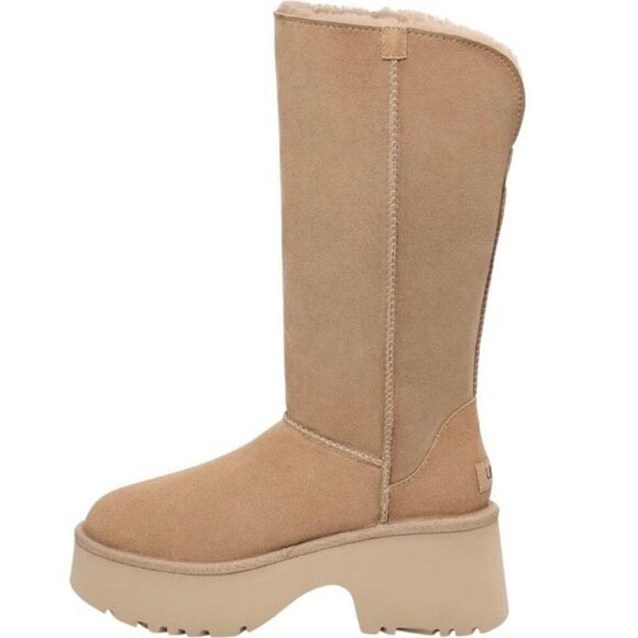 UGG Classic New Heights Cuffable Boot Genuine Shearling Platform Womens Size 9 E - Picture 13 of 14